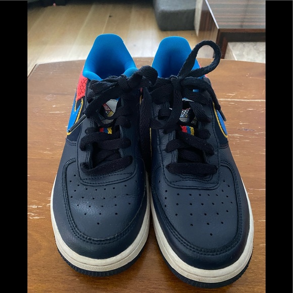 Nike Other - NIKE AF1 /Boy’s/Size 4.5 /Blue, Orange, Yellow/Sneakers